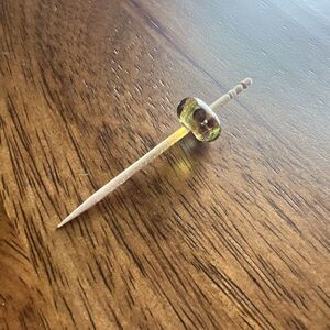 Trollbeads 925 Glass Floating Flower Yellow And Brown Single Bead Charm